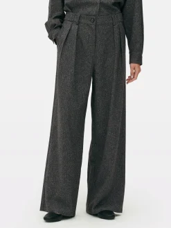 Pantalons Et Leggings|Primark Pantalon Large Moucheté à Coordonner The Edit Gris