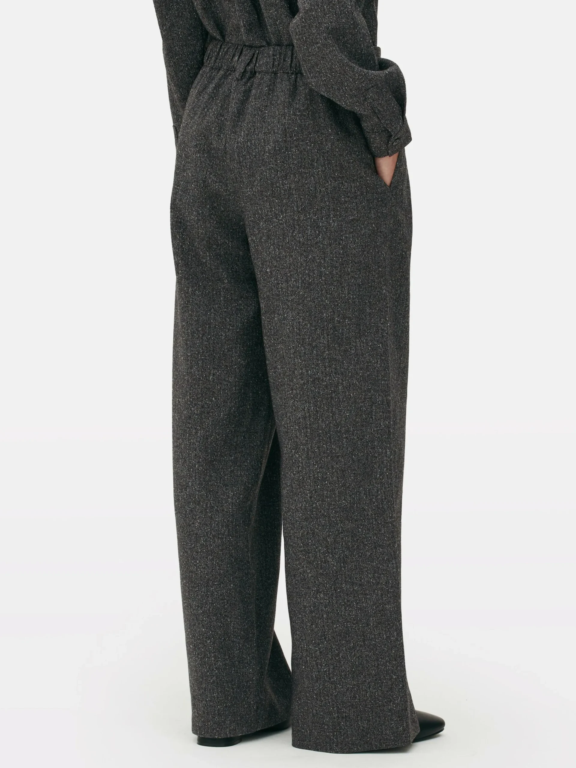 Pantalons Et Leggings|Primark Pantalon Large Moucheté à Coordonner The Edit Gris