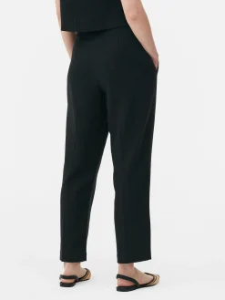 Pantalons Et Leggings|Primark Pantalon Taille Haute Surpiqué Noir