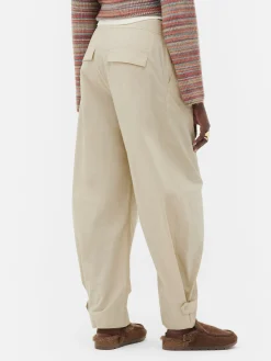 Pantalons Et Leggings|Primark Pantalon Utilitaire Coupe Barrel Rita Ora Grège