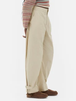 Pantalons Et Leggings|Primark Pantalon Utilitaire Coupe Barrel Rita Ora Grège