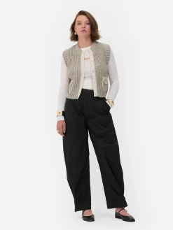 Pantalons Et Leggings|Primark Pantalon Utilitaire Coupe Barrel Rita Ora Noir