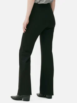 Pantalons Et Leggings|Primark Pantalon évasé En Point De Rome Noir