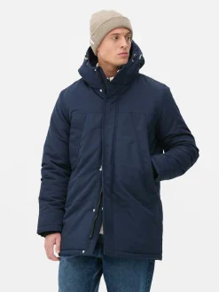 Manteaux Et Vestes|Primark Parka à Capuche Bleu marine