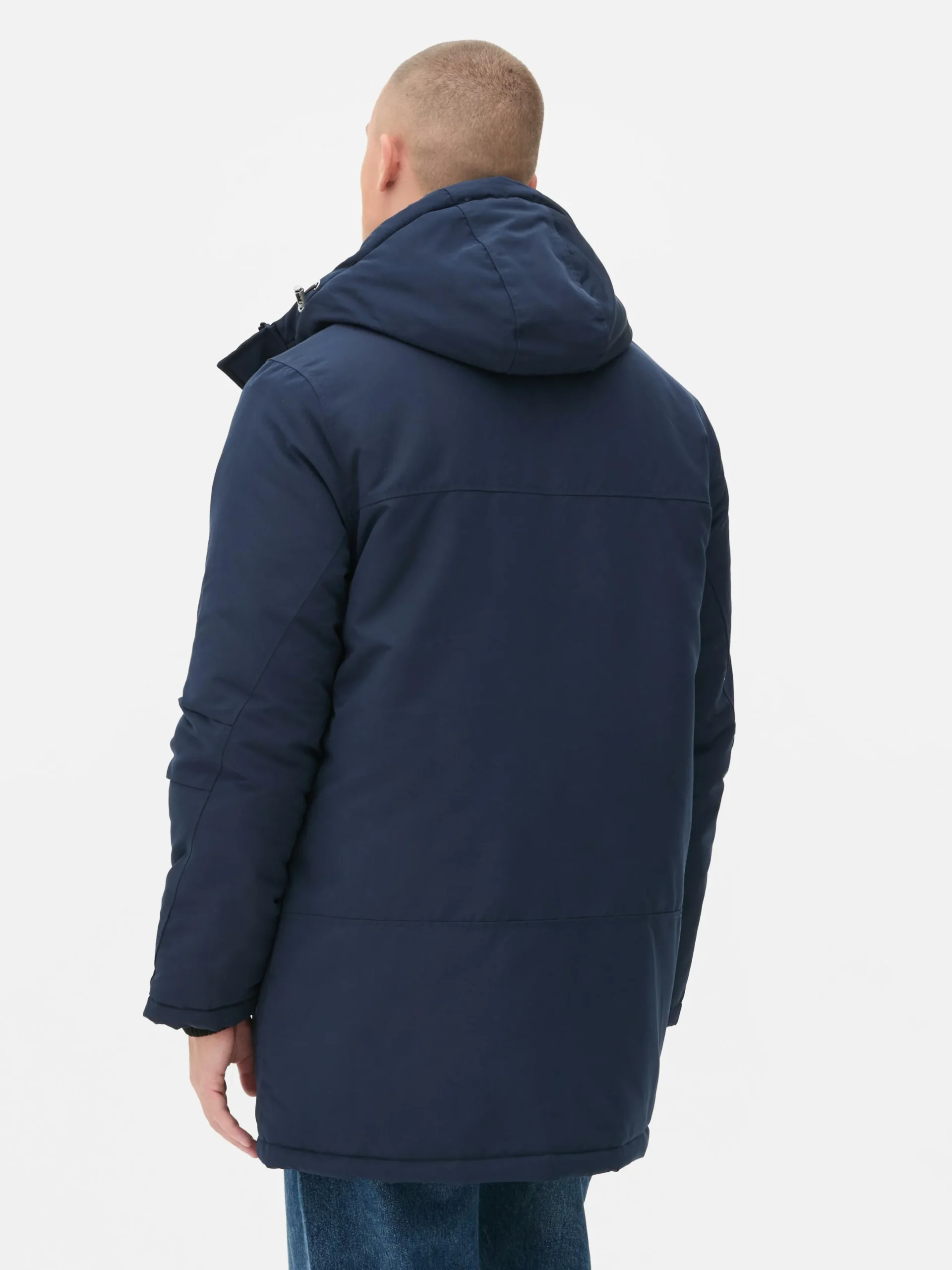Manteaux Et Vestes|Primark Parka à Capuche Bleu marine