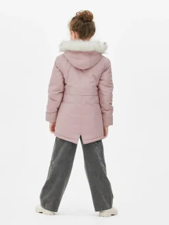 Manteaux Et Vestes|Primark Parka à Capuche En Fausse Fourrure Rose