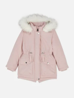 Manteaux Et Vestes|Primark Parka à Capuche En Fausse Fourrure Rose