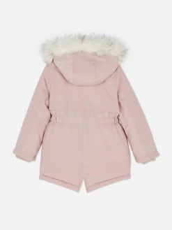 Manteaux Et Vestes|Primark Parka à Capuche En Fausse Fourrure Rose