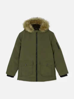 Manteaux Et Vestes|Primark Parka à Capuche En Fausse Fourrure Kaki