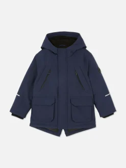 Manteaux Et Vestes|Primark Parka à Capuche Et Quatre Poches Bleu marine