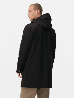 Manteaux Et Vestes|Primark Parka Caoutchoutée à Capuche Noir