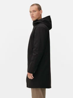 Manteaux Et Vestes|Primark Parka Caoutchoutée à Capuche Noir