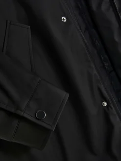 Manteaux Et Vestes|Primark Parka Caoutchoutée à Capuche Noir