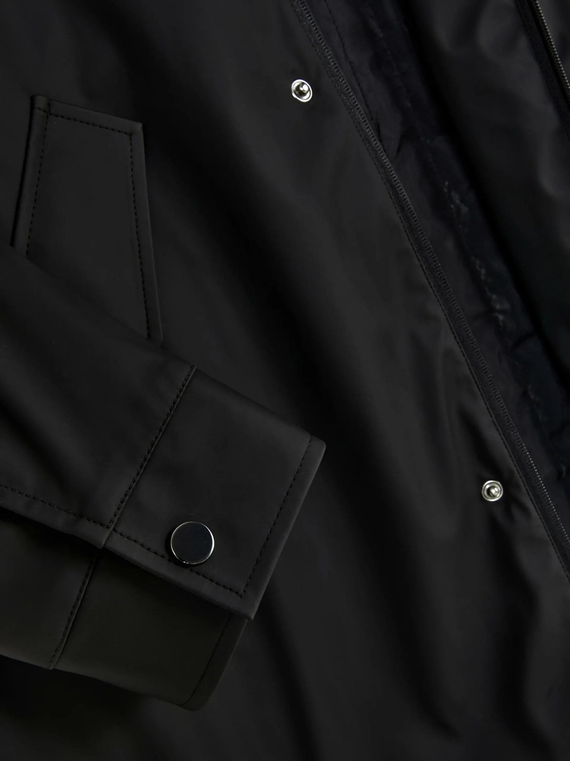 Manteaux Et Vestes|Primark Parka Caoutchoutée à Capuche Noir