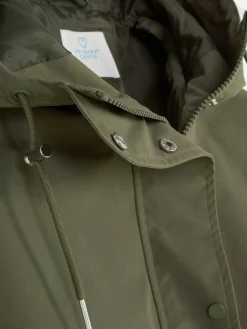 Manteaux Et Vestes|Primark Parka Imperméable à Cordon De Serrage Kaki