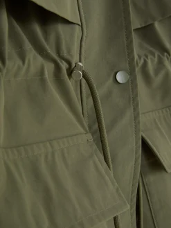 Manteaux Et Vestes|Primark Parka Imperméable à Cordon De Serrage Kaki
