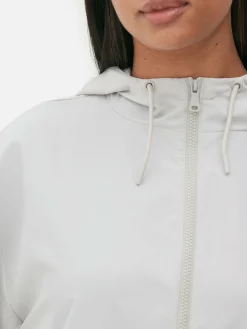 Manteaux Et Vestes|Primark Parka Imperméable Légère à Capuche Gris clair
