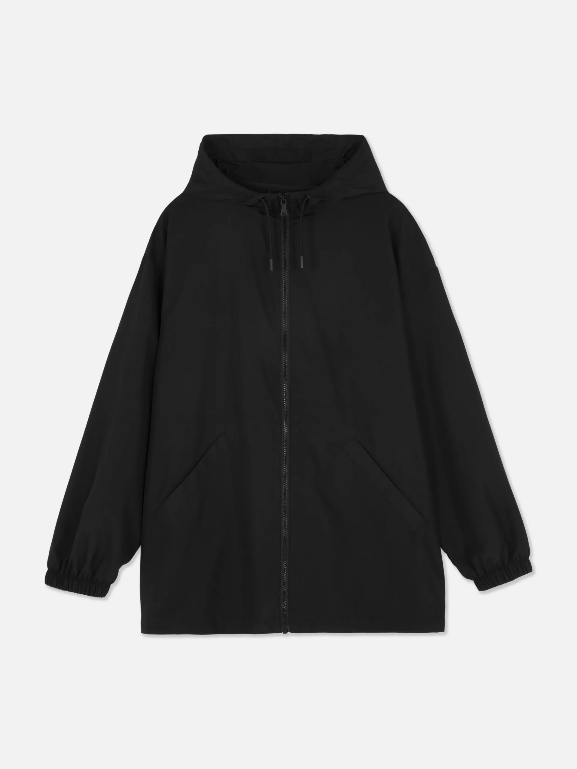 Manteaux Et Vestes|Primark Parka Imperméable Légère à Capuche Noir