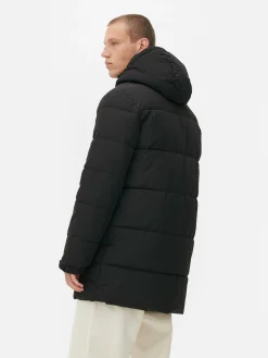 Manteaux Et Vestes|Primark Parka Matelassée à Capuche Noir