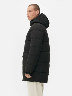 Manteaux Et Vestes|Primark Parka Matelassée à Capuche Noir