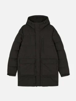Manteaux Et Vestes|Primark Parka Matelassée à Capuche Noir