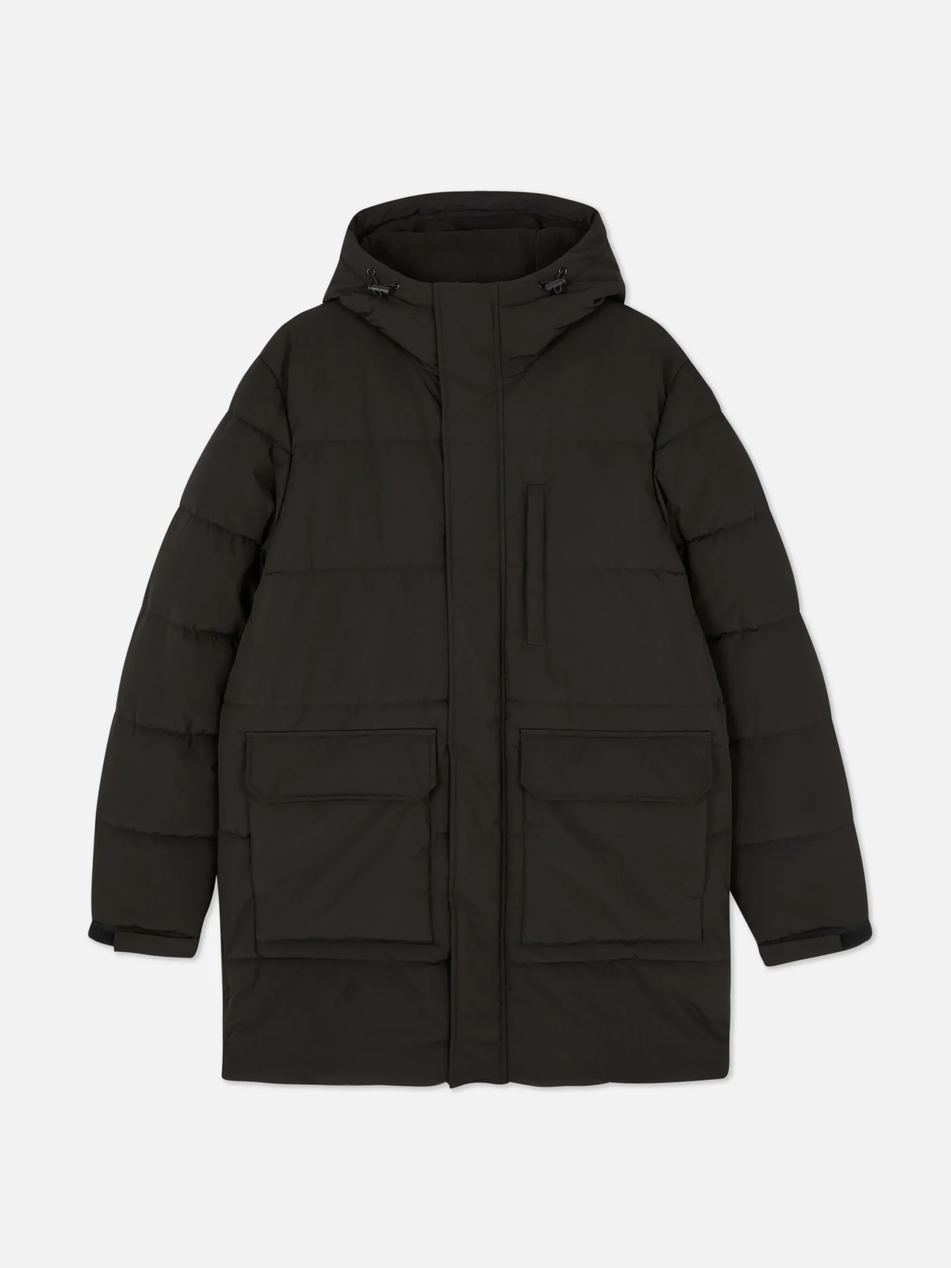 Manteaux Et Vestes|Primark Parka Matelassée à Capuche Noir