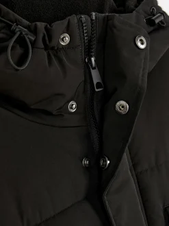 Manteaux Et Vestes|Primark Parka Matelassée à Capuche Noir