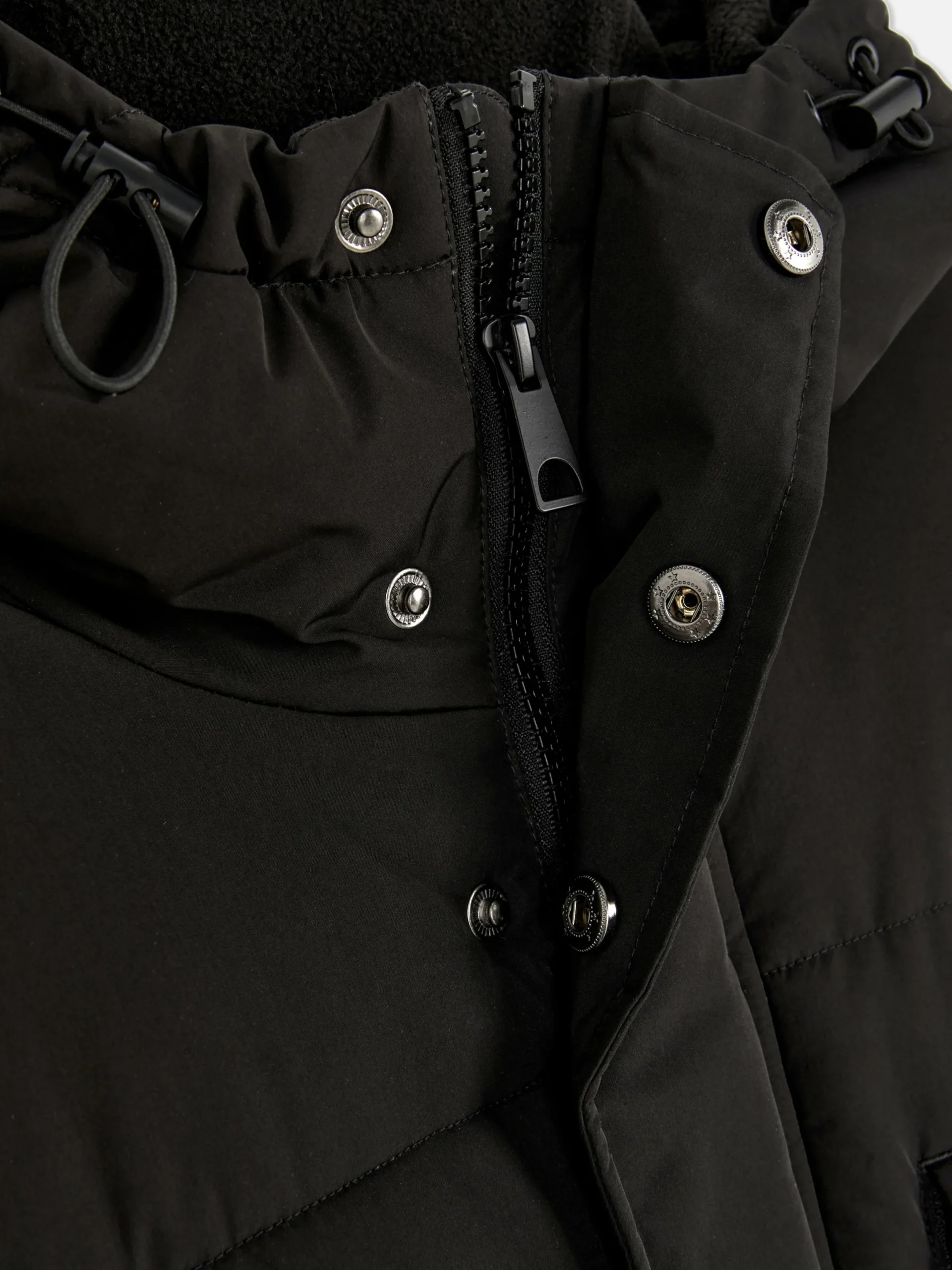 Manteaux Et Vestes|Primark Parka Matelassée à Capuche Noir