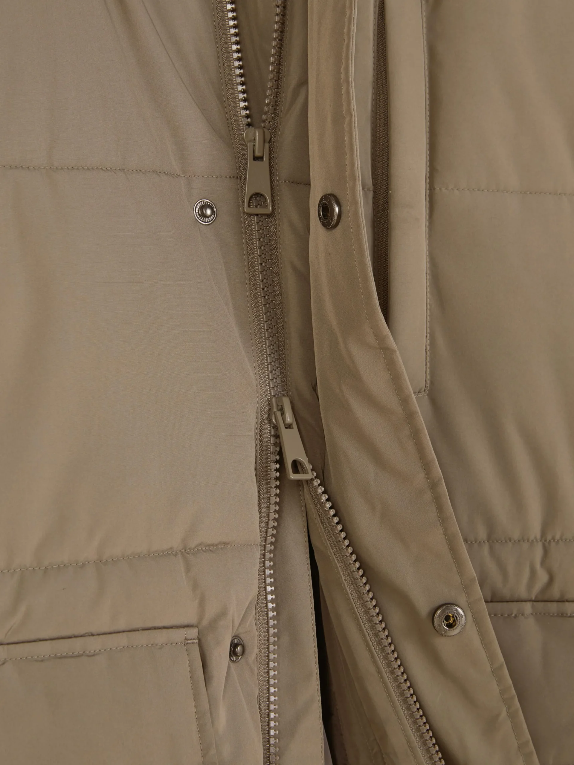 Manteaux Et Vestes|Primark Parka Matelassée à Capuche Taupe