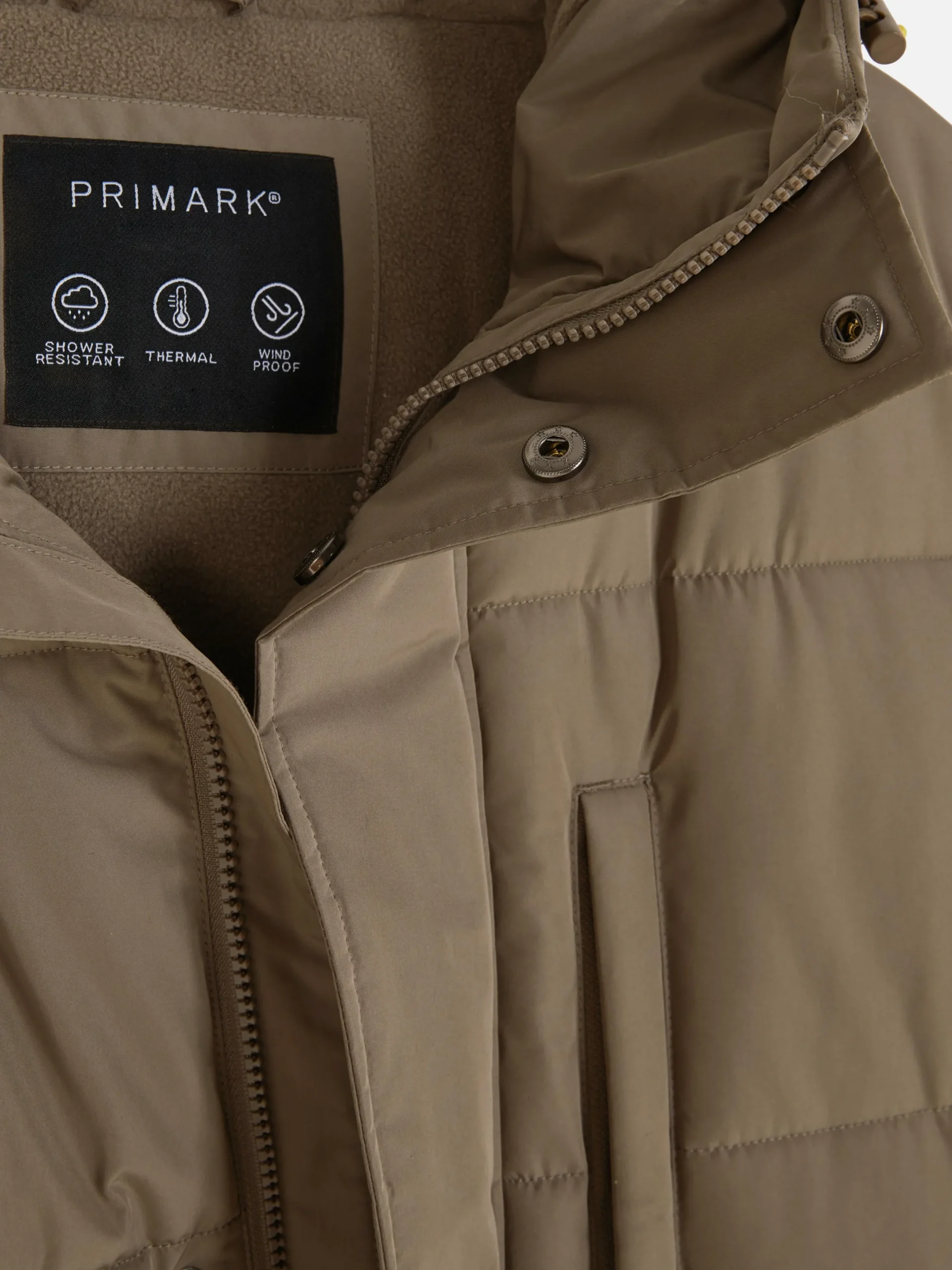 Manteaux Et Vestes|Primark Parka Matelassée à Capuche Taupe