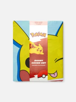 Housses De Couette Et Parures De Lit|Primark Parure De Lit Double à Personnage Pokémon Bleu foncé