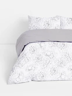 Housses De Couette Et Parures De Lit|Primark Parure De Lit Super King Size Texturée à Motif Floral Naturel