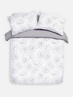 Housses De Couette Et Parures De Lit|Primark Parure De Lit Super King Size Texturée à Motif Floral Naturel