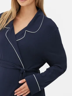 Peignoirs|Primark Peignoir De Pyjama De Maternité Bleu marine