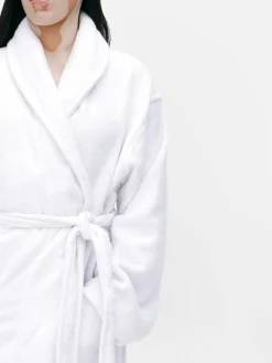 Peignoirs|Primark Peignoir De Spa En Tissu-éponge Coton Blanc