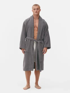 Peignoirs|Primark Peignoir De Spa En Tissu-éponge Coton Anthracite