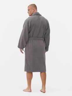 Peignoirs|Primark Peignoir De Spa En Tissu-éponge Coton Anthracite