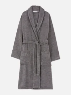 Peignoirs|Primark Peignoir De Spa En Tissu-éponge Coton Anthracite