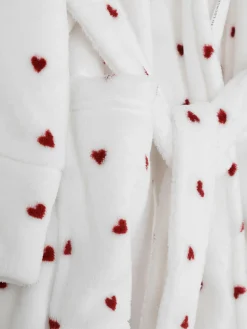 Peignoirs|Primark Peignoir Duveteux à Motifs Ivoire