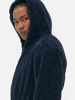 Pyjamas|Primark Peignoir En Molleton Texturé Bleu marine