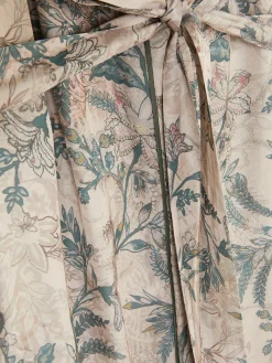 Peignoirs|Primark Peignoir En Satin à Fleurs Kaki