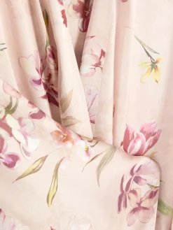 Peignoirs|Primark Peignoir Floral En Satin Rose