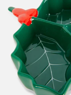 Art De La Table|Primark Petit Bol De Noël En Forme De Houx Vert