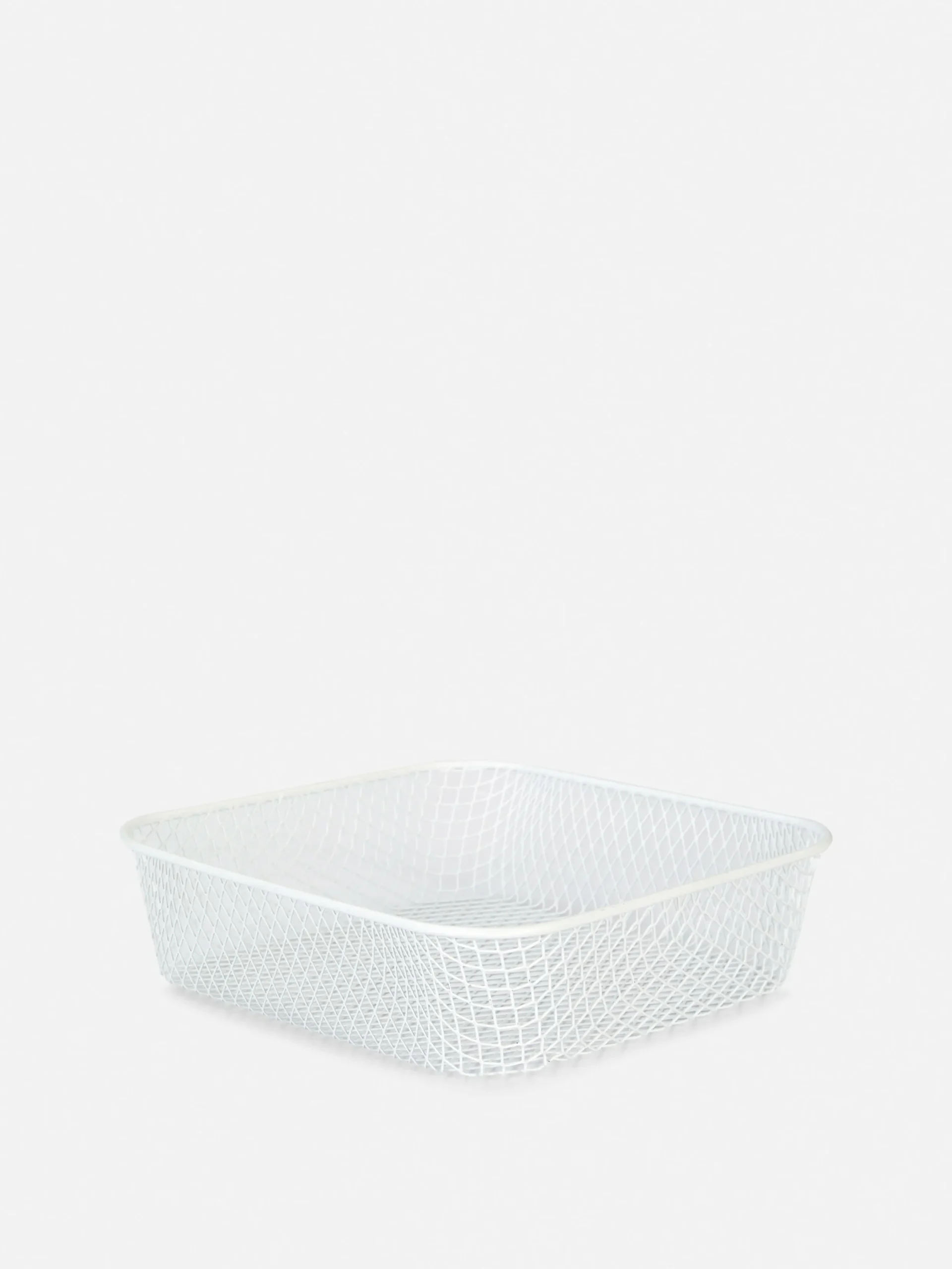 Boîtes Et Paniers|Primark Petit Panier En Fer Maillé Blanc