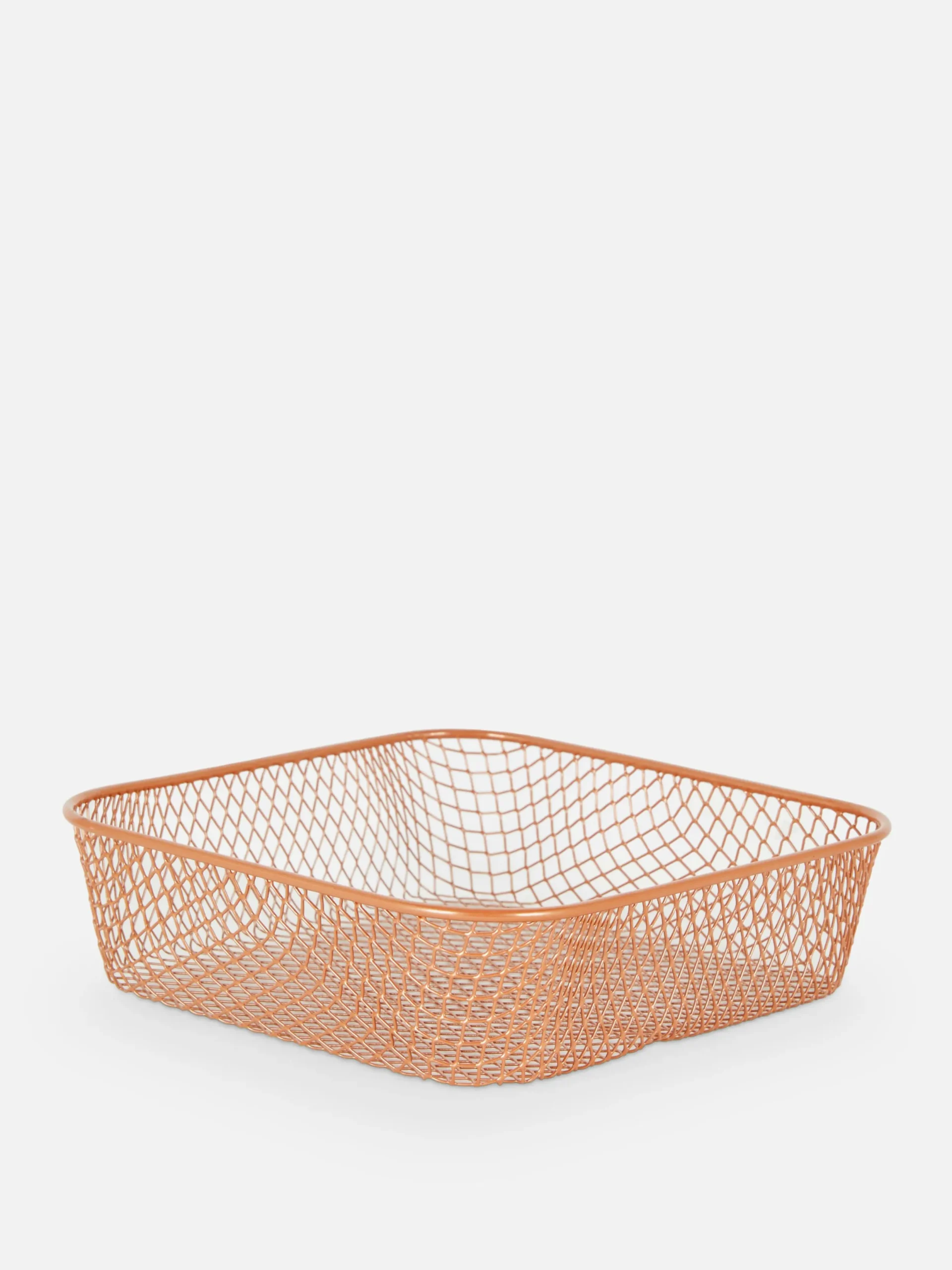 Boîtes Et Paniers|Primark Petit Panier En Fer Maillé Rose clair