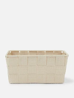 Boîtes Et Paniers|Primark Petit Panier Tressé Crème
