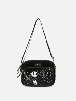 The Nightmare Before Christmas|Accessoires Halloween|Primark Petit Sac Bandoulière Disney L'Étrange Noël De Monsieur Jack De Tim Burton Noir