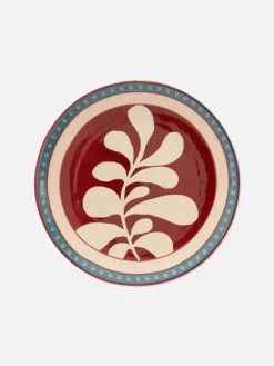 Assiettes, Bols Et Plats|Primark Petite Assiette Florale Stylisée Bordeaux