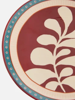Assiettes, Bols Et Plats|Primark Petite Assiette Florale Stylisée Bordeaux