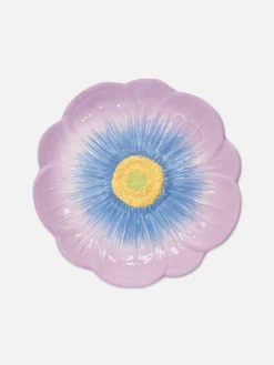 Art De La Table|Assiettes, Bols Et Plats|Primark Petite Assiette Texturée En Forme De Fleur Violet